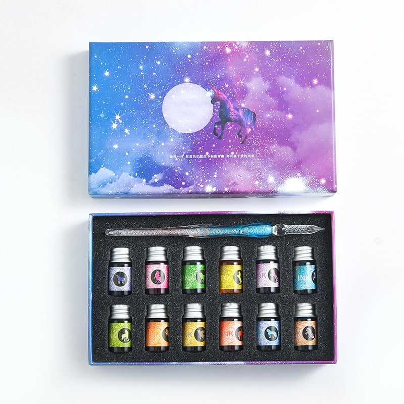 Skorter | Calligraphy Glass Dip Pen Ink Set
