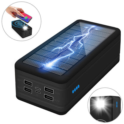 Skorter | Massive 50000 mAh Capacity Wireless Solar Power Bank