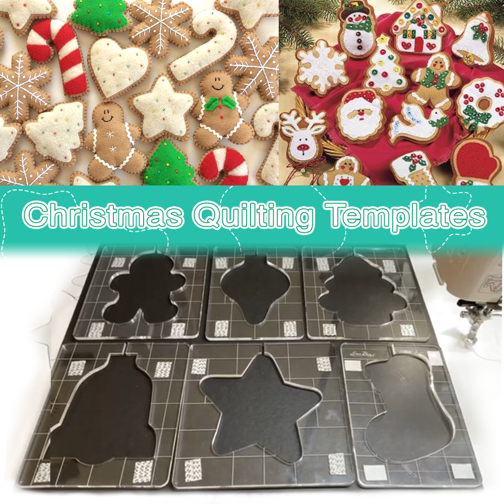 Skorter | Christmas Motif Quilting Template Set (6 PCS)  - With Instructions