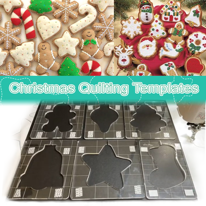Skorter | Christmas Motif Quilting Template Set (6 PCS)  - With Instructions
