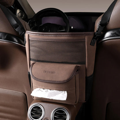 Skorter | Car Seat Gap Faux Fur Storage Hanging Bag Mesh Organizer