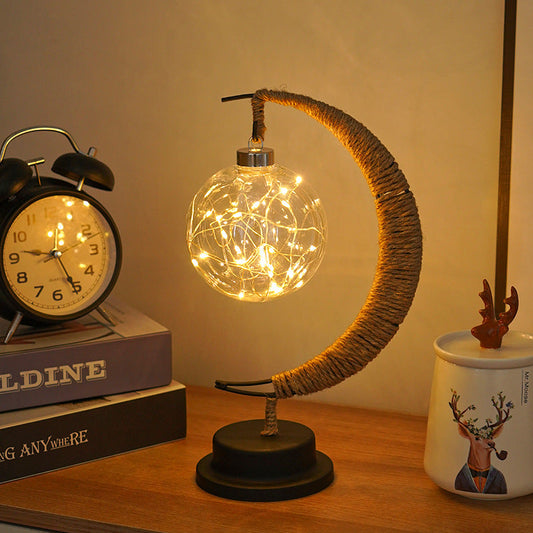 Skorter | MaanLys - Smedjern LED Table Lamp With Decorative Desk Lamp Design