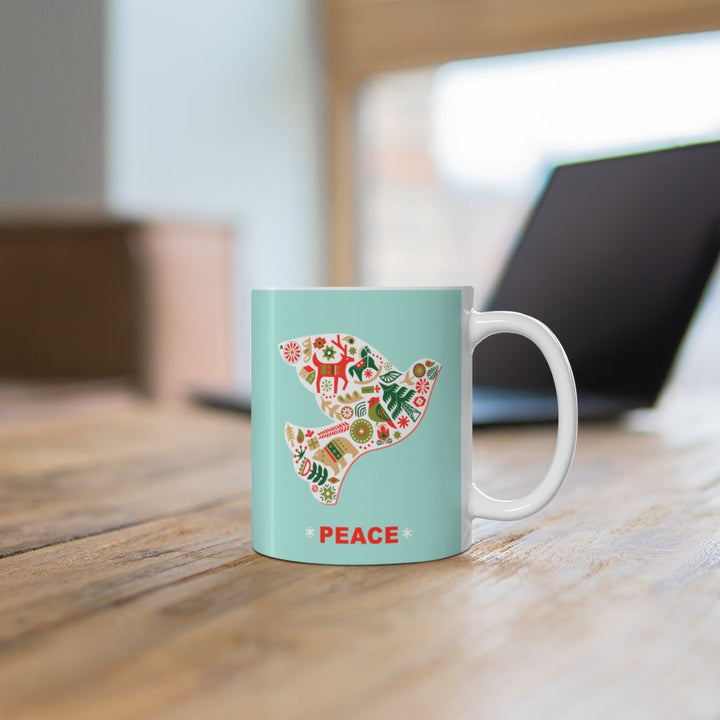 Skorter | Dove with Peace Keramisk Mugg 340 ml 