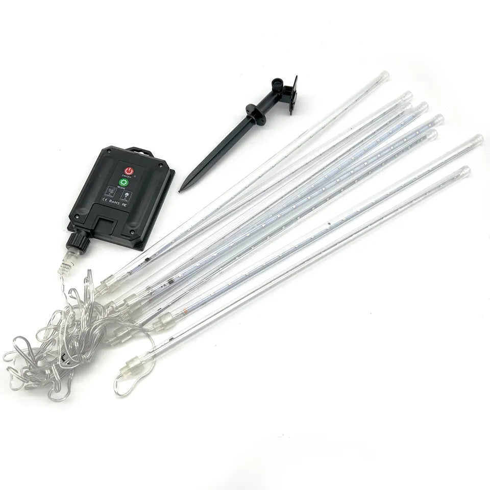 Skorter | 8 Tube Meteor Shower Light Outdoor Light String Waterproof Garden Light For Wedding Party Christmas Xmas Decoration