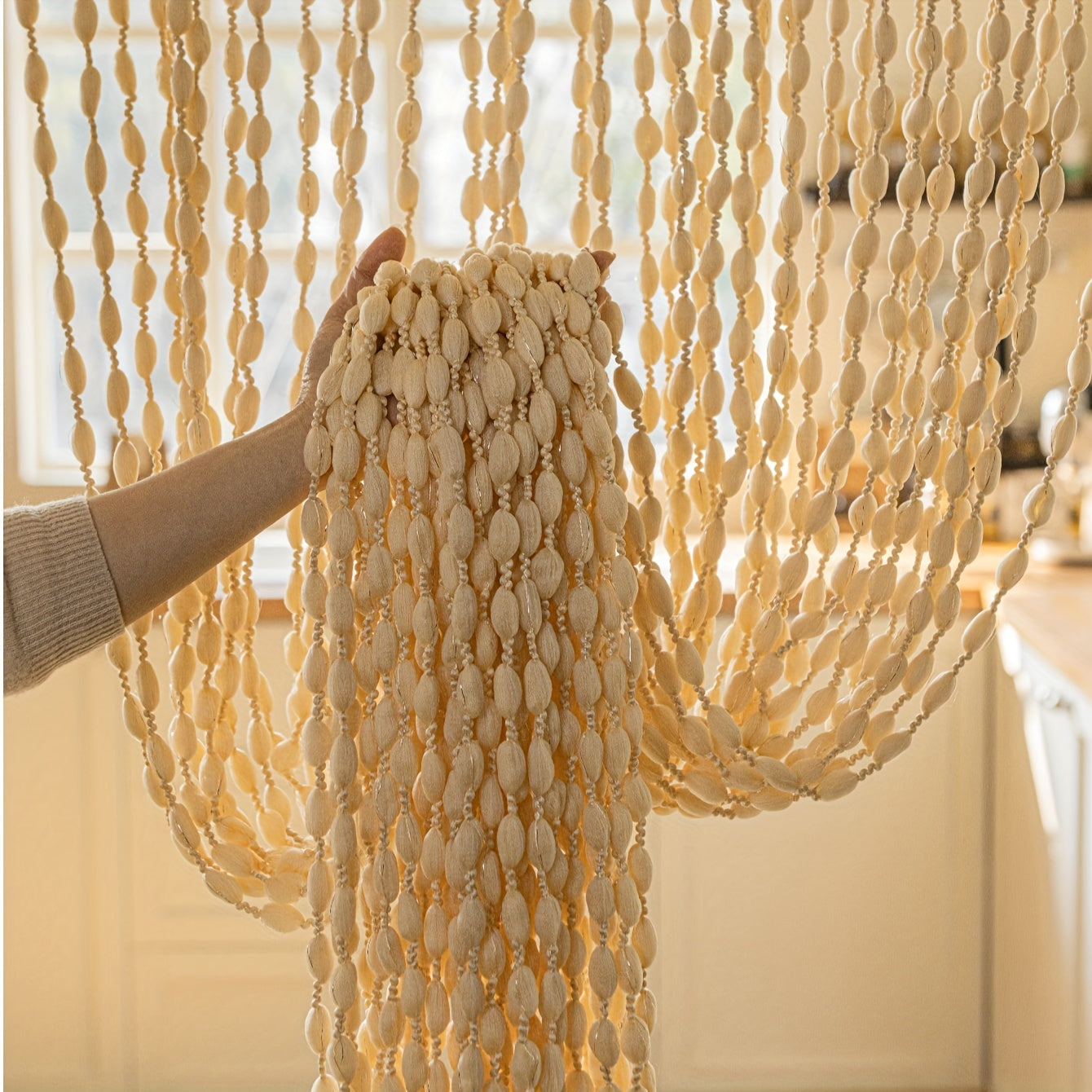 Skorter | BohoDream Bed Canopy with Beads for Bedroom or Play Corner