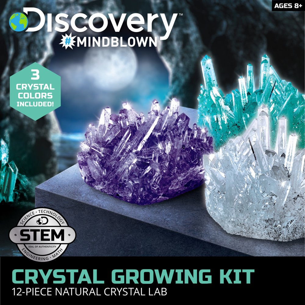 Skørter | Discovery™ #Mindblown 12-piece Natural Crystal Growth Science Kit, for Kids & Teens