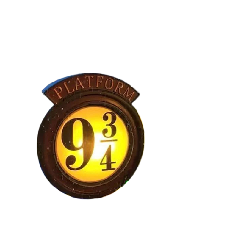 Skorter | Harry Potter 9 3/4 Figur Nattduksbordslampa LED Magiska Vägglampor Plattform Hogwarts 3D-lampa Harrys Rumsdekoration Barnfödelsedagspresent 
