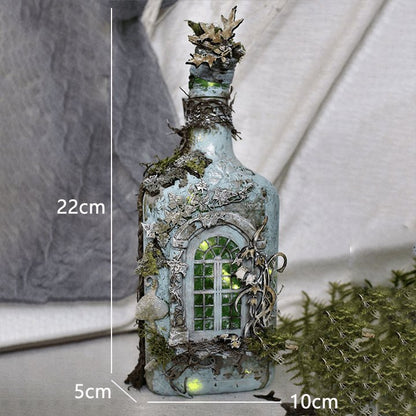 Skorter | Altered Art Bottle - Mystical forest stories