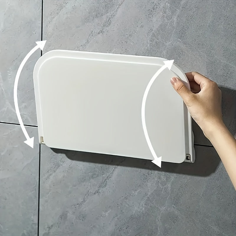 Skorter | FoldRack - Foldable Wall Shelf Without Drilling for Towels & Clothes in Bathroom and Living Room