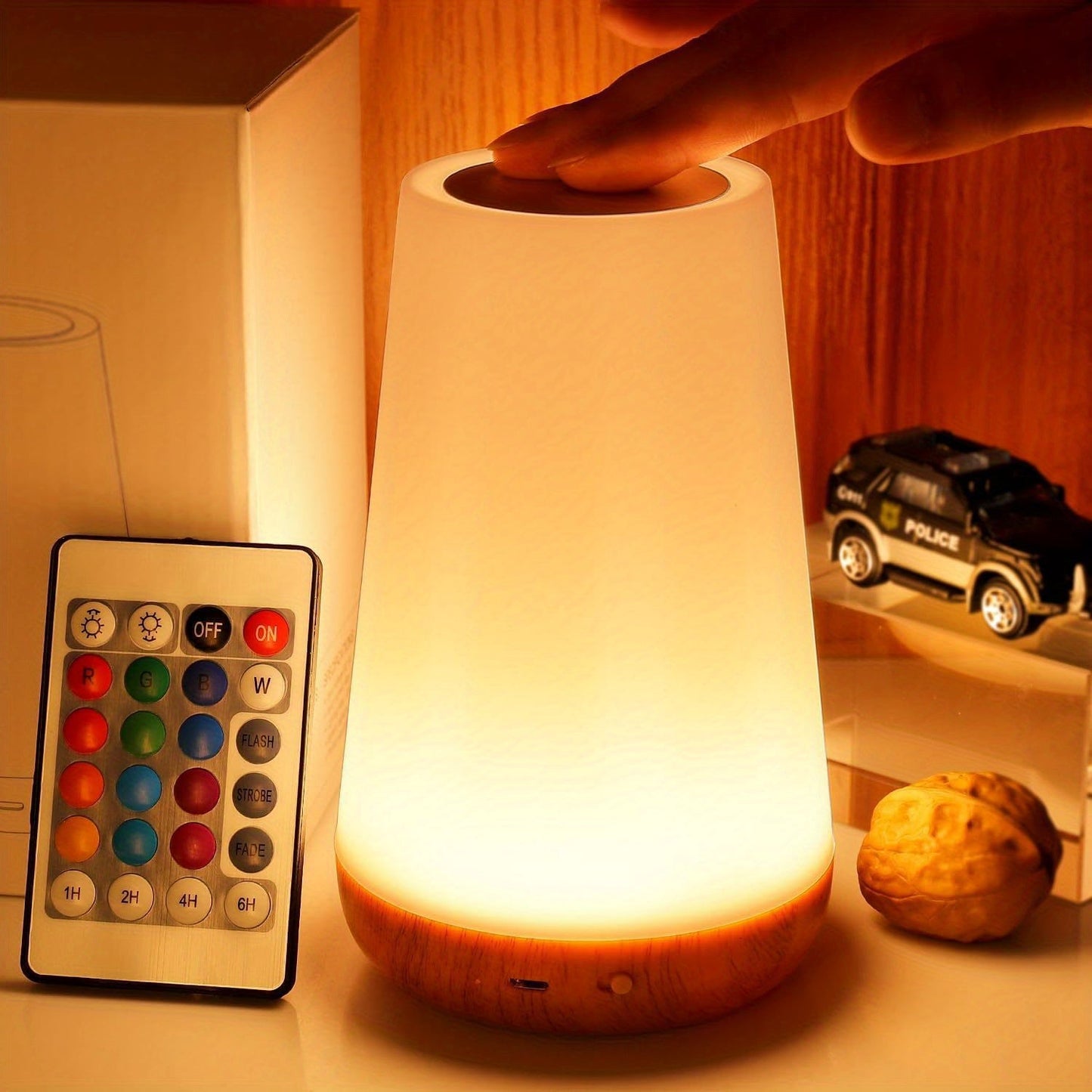 Skorter | SpaceGlow - Rechargeable LED Night Light with Remote Control and Timer