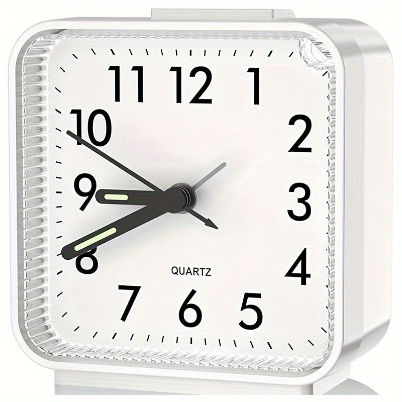 Skorter | TimeEase - Silent Rectangular Alarm Clock with Luminous Hands