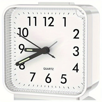 Skorter | TimeEase - Silent Rectangular Alarm Clock with Luminous Hands