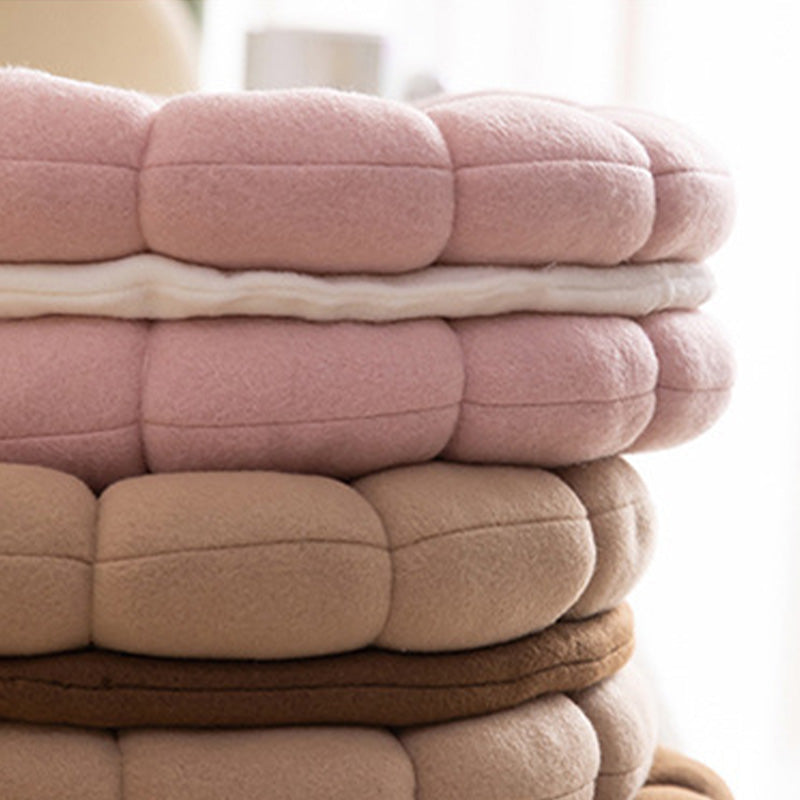 Skorter | Cute Biscuit Circle Shape Seat Cushion