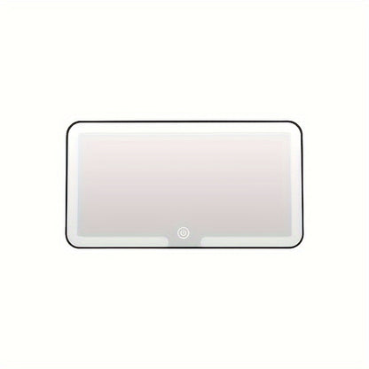 Skorter | Car Sunshade Makeup Mirror with 3 Light Modes – LED Adjustable, USB Charging Capability, Portable Design