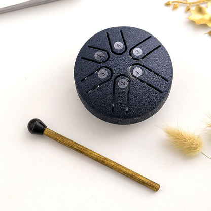 Skorter | BUDDHA STONES MINI STEEL TONGUE DRUM 3 INCH SOUND HEALING DRUM KIT