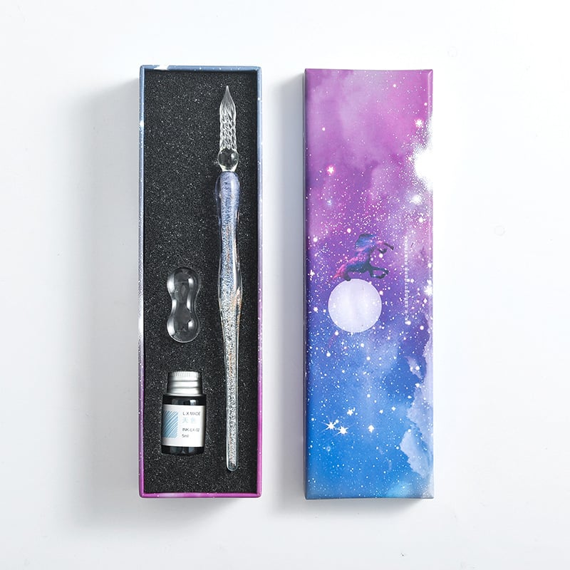 Skorter | Calligraphy Glass Dip Pen Ink Set