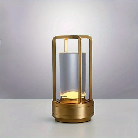 Skorter | LumiCrystal - Rechargeable LED Crystal Table Lamp with Touch Control Panel