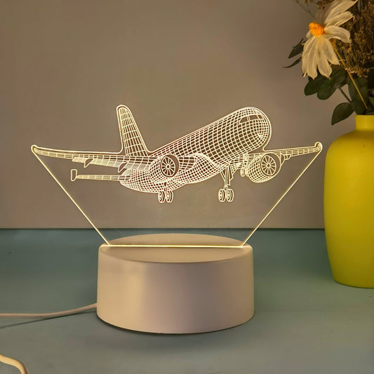 Skorter | SkyGlow - 3D Fly Acrylic Night Light with USB, LED Table Lamp