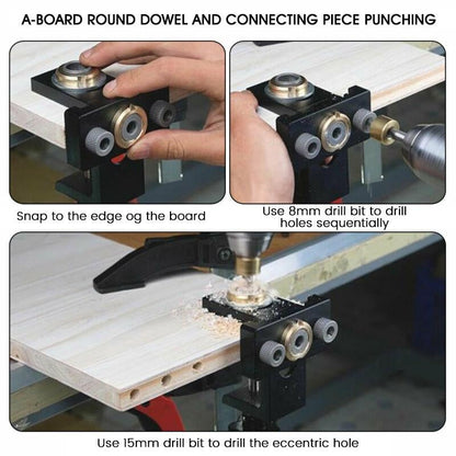 Skorter | 3 in 1 Adjustable Woodworking Drilling Locator Puncher Tools