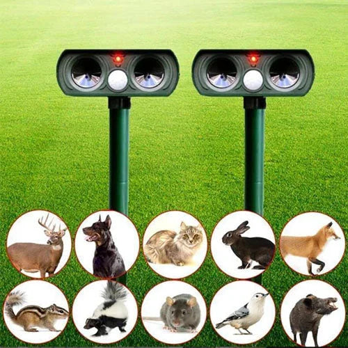 Skorter | Solar Power Ultrasonic Pest Repeller Infrared Sensor Waterproof Animal Repellent