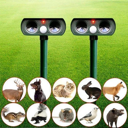 Skorter | Solar Power Ultrasonic Pest Repeller Infrared Sensor Waterproof Animal Repellent