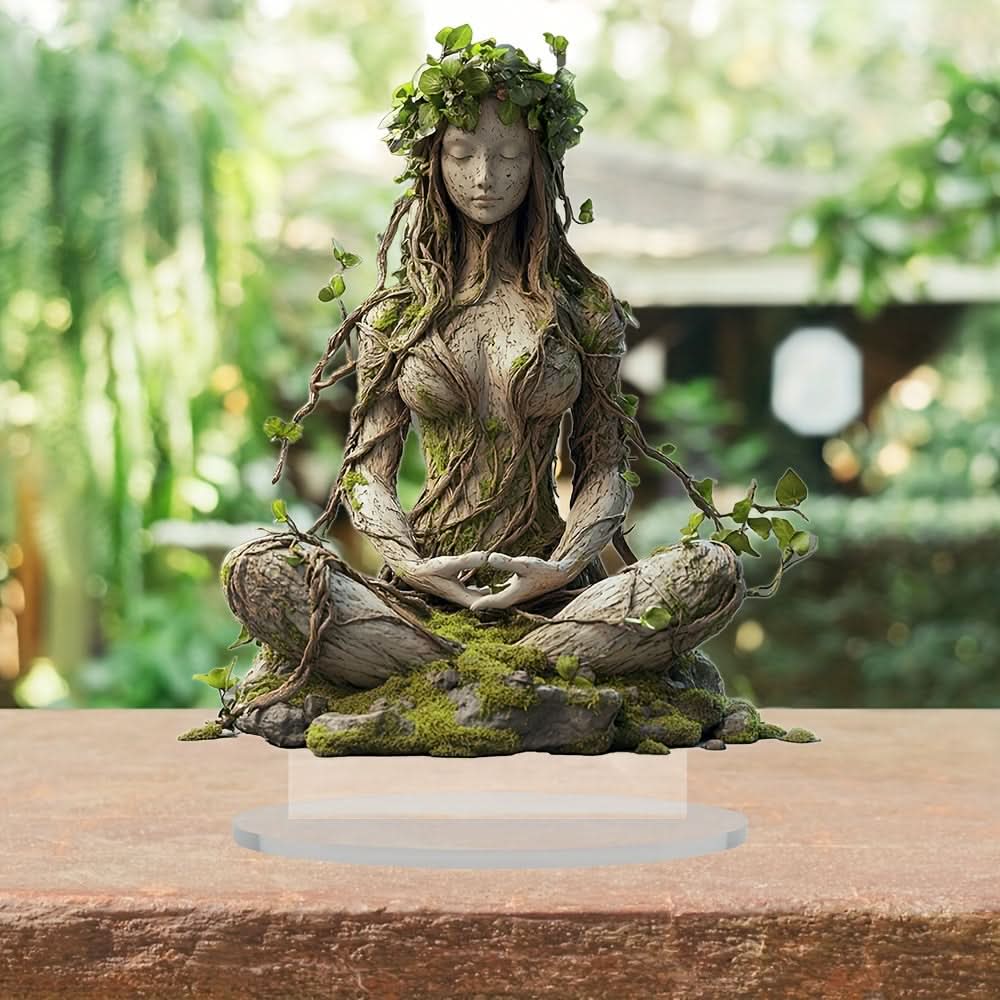 Skorter | 2D Bohemian Goddess Statue Acrylic Decorative Sculpture