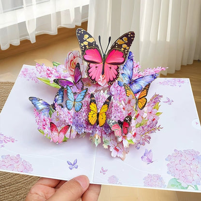 Skorter |  Vibrant 3D  Butterfly & Daisy Pop-Up Greeting Card