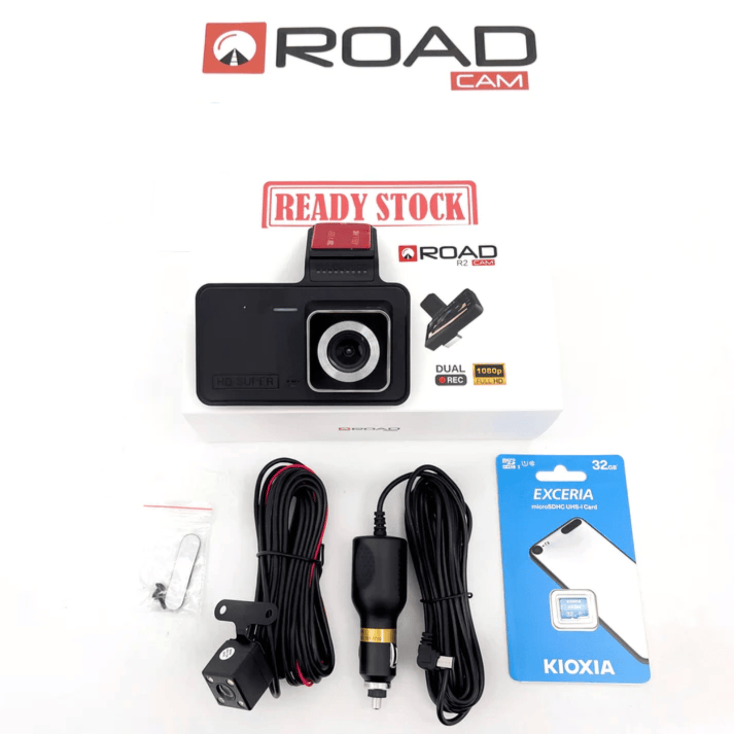 Skorter |  Dashcam with two lenses, 1080P HD and night vision - 170° wide angle