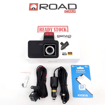 Skorter |  Dashcam with two lenses, 1080P HD and night vision - 170° wide angle