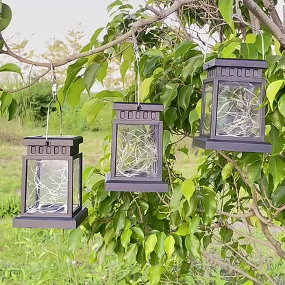 Skorter | SolarLantern - 1/3/4 Pieces Waterproof Solar Hanging Lamps, Garden Decorations and Christmas Decorations