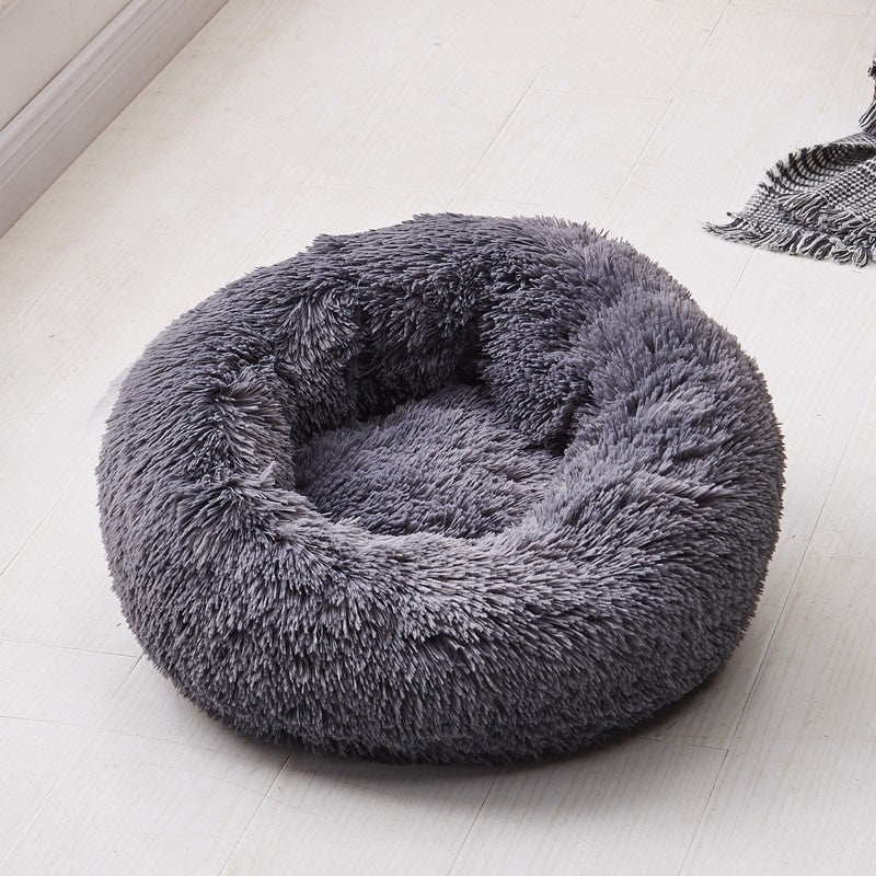 Skorter | Beef Plush Calming Donut Dog Bed for Small to Large Dogs