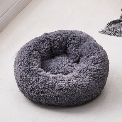 Skorter | Beef Plush Calming Donut Dog Bed for Small to Large Dogs