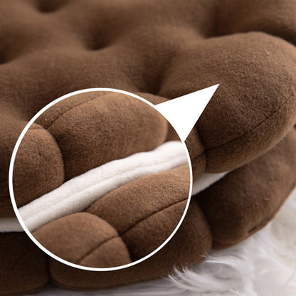 Skorter | Cute Biscuit Circle Shape Seat Cushion