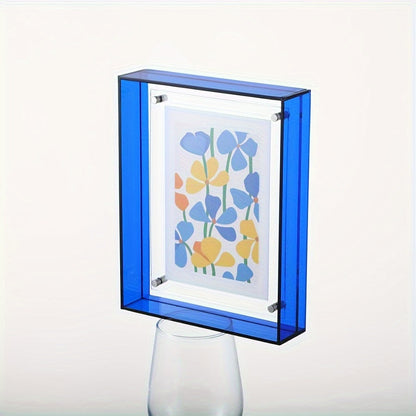 Skorter | Elegant Acrylic Picture Frame - Rectangular, Wall Mounting or Table Decoration for Wedding Pictures, Posters & Puzzles - No Power Needed, Home Decor