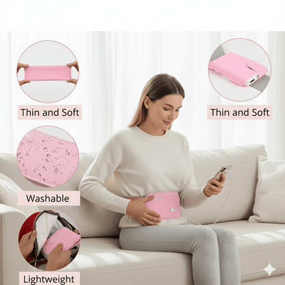 Skorter | CALMCORE – Electric Abdominal Heating Pad with Heat & Vibration