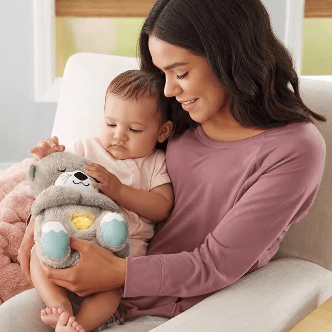 Skorter | Calmaura - Breathing Otter Plush Relaxation companion with soothing vibrations and calming light