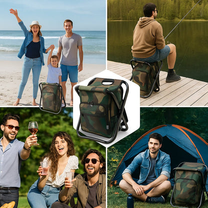 Skorter | Camochair Pack – 3-in-1 Backpack, Cooler & Folding Chair for Outdoor Adventures