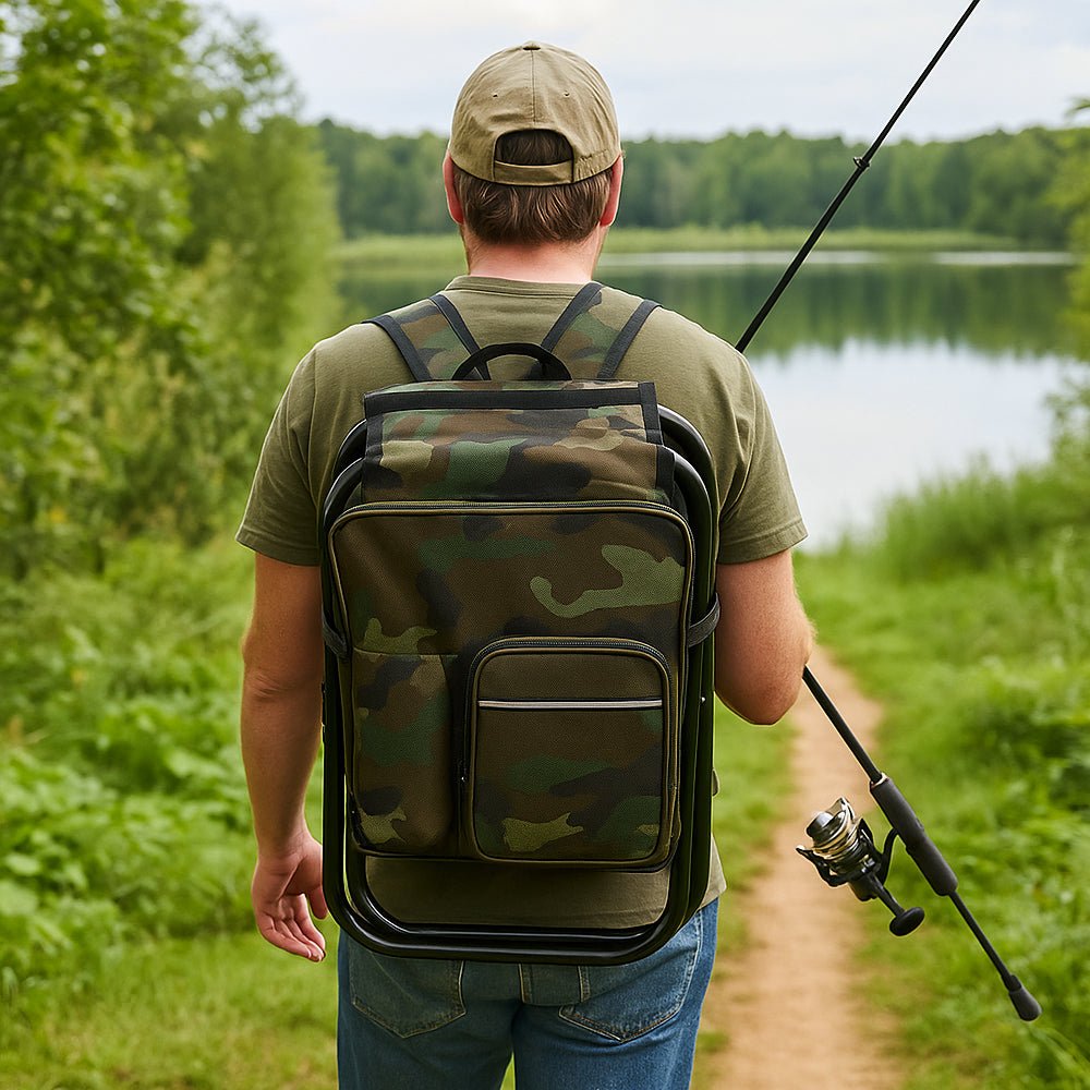 Skorter | Camochair Pack – 3-in-1 Backpack, Cooler & Folding Chair for Outdoor Adventures