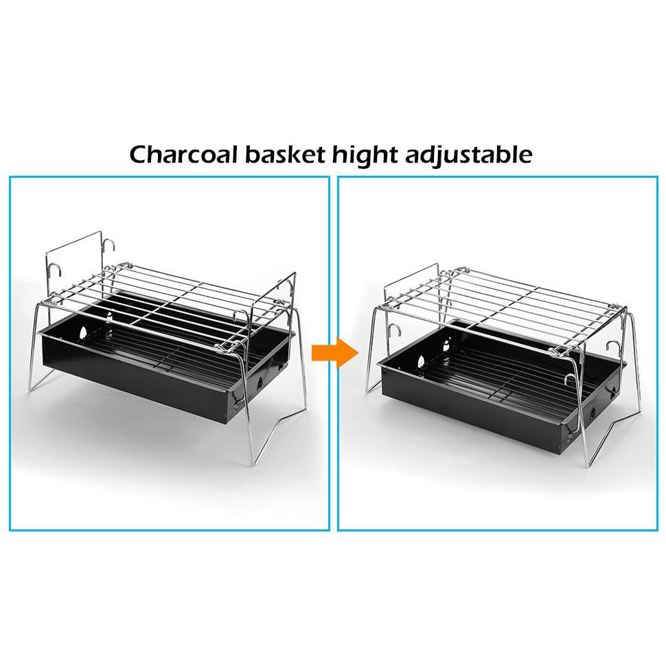 Skorter | Camping Grill Grill Tools Foldable & Lightweight Steel Mesh Portable