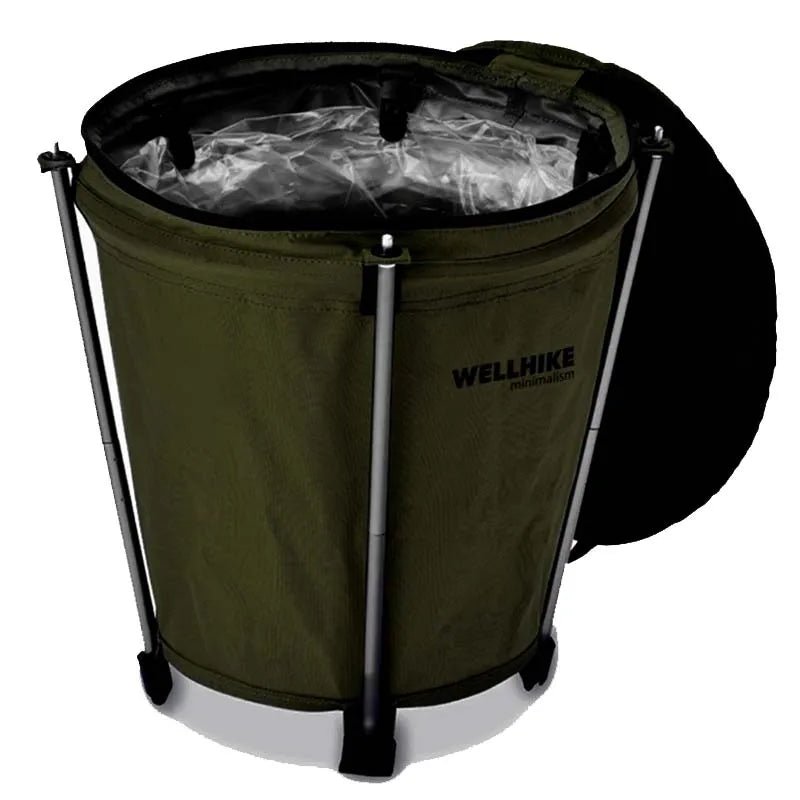 Skorter | Camptrash AM – Foldable Outdoor Trash Can with Waterproof Lining