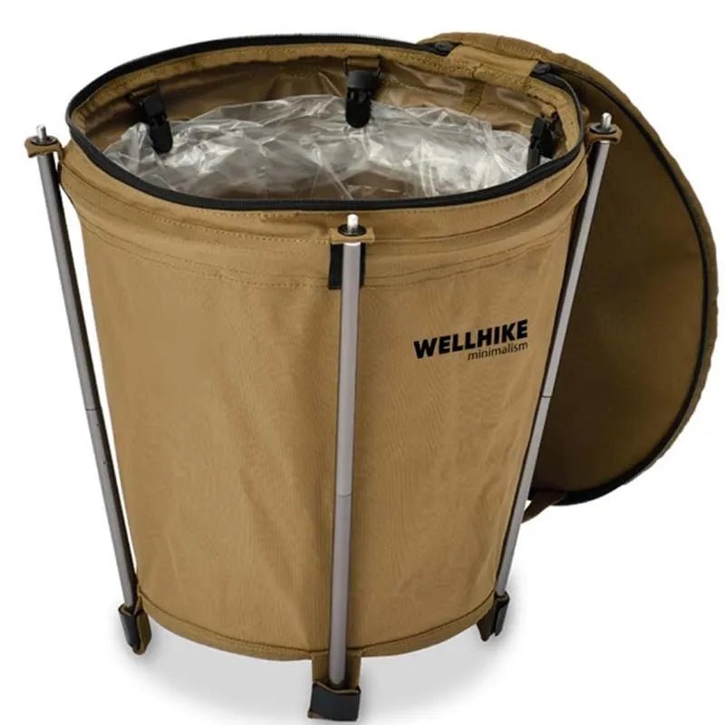 Skorter | Camptrash AM – Foldable Outdoor Trash Can with Waterproof Lining