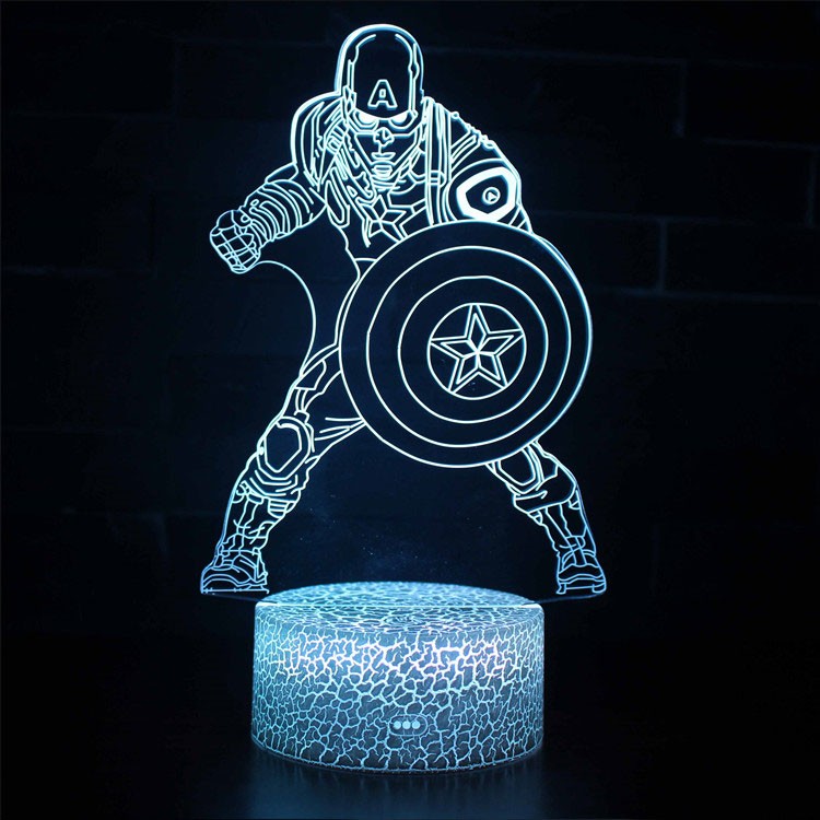 Skorter | 3D Lamp Marvel Captain America Battle
