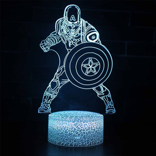 Skorter | 3D Lamp Marvel Captain America Battle