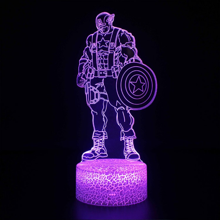 Skorter | 3D Lamp Marvel Captain America