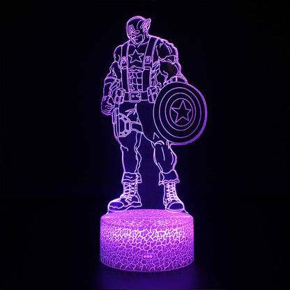 Skorter | 3D Lamp Marvel Captain America