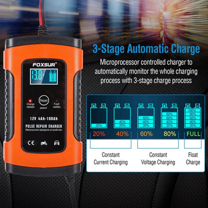 Skorter | Car Battery Charger 12V 5A Recovery Pulse Repair