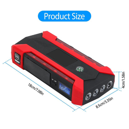Skorter | Car starting battery booster with LCD screen 4 modes LED flashlight