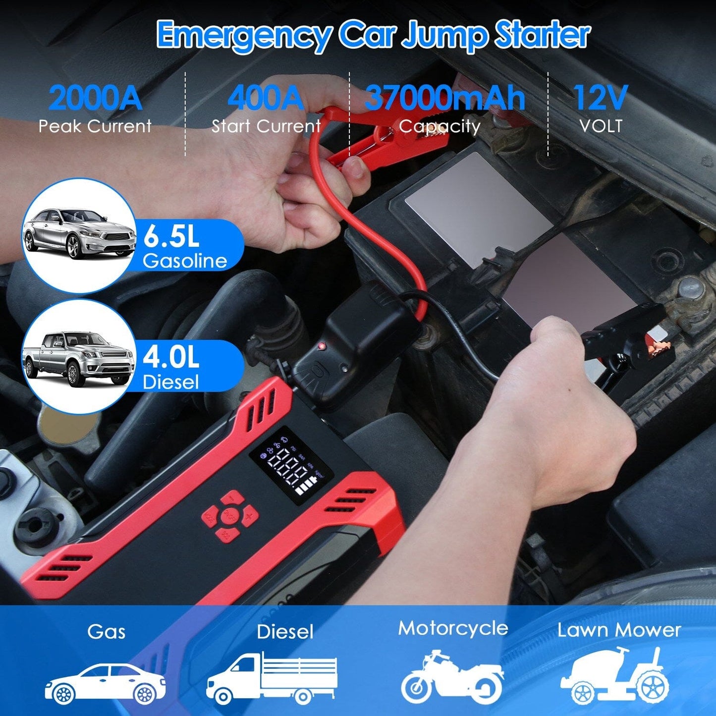 Skorter | Car Jump Starter with Air Compressor