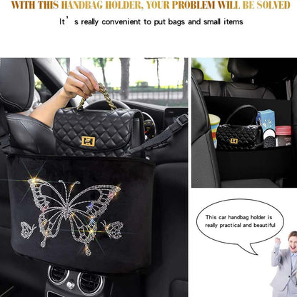 Skorter | Car net Back seat bag Handbag holder and Organizer Between the Seats