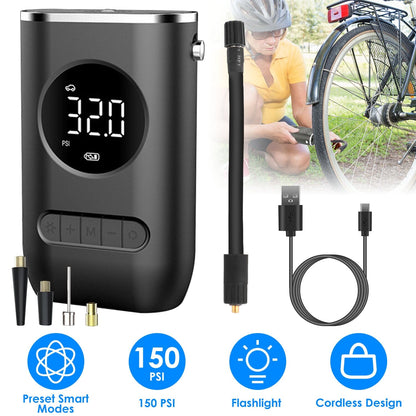 Skorter | Bike Tire Pump Holder 150 PSI with LED Light